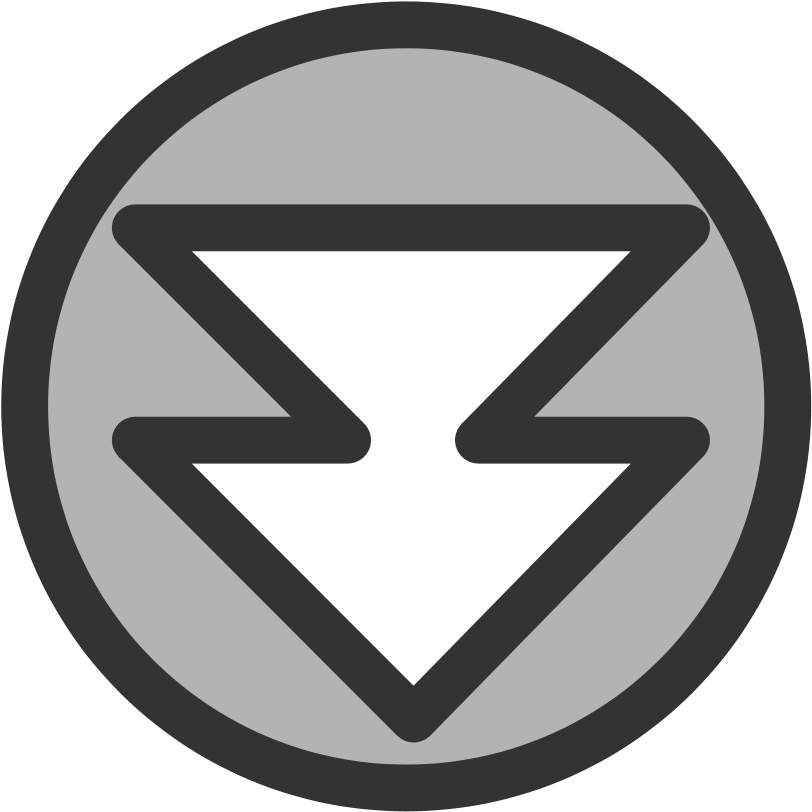 Down Arrow Small Clipart 300pixel - Arrow Button (900x900)