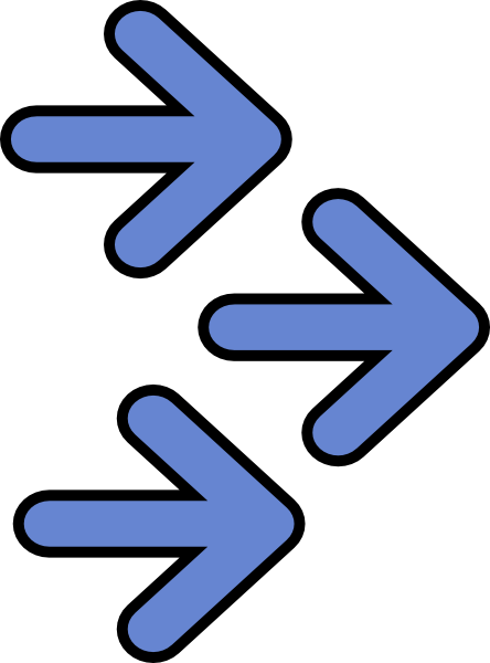 Clip Art Multiple Arrows (444x600)