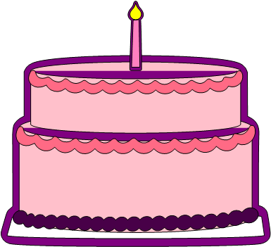 With A Birthday Cake That I Created Using Make The - With A Birthday Cake That I Created Using Make The (406x372)