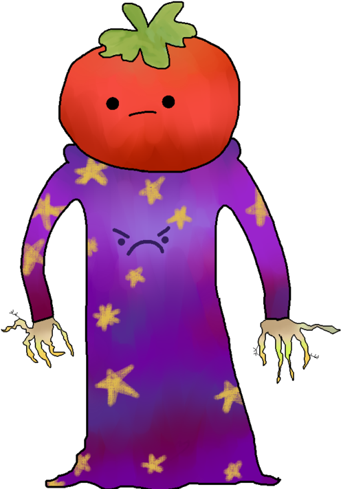 Thomas The Tomato Wizard By Askbero - Cartoon (894x894)