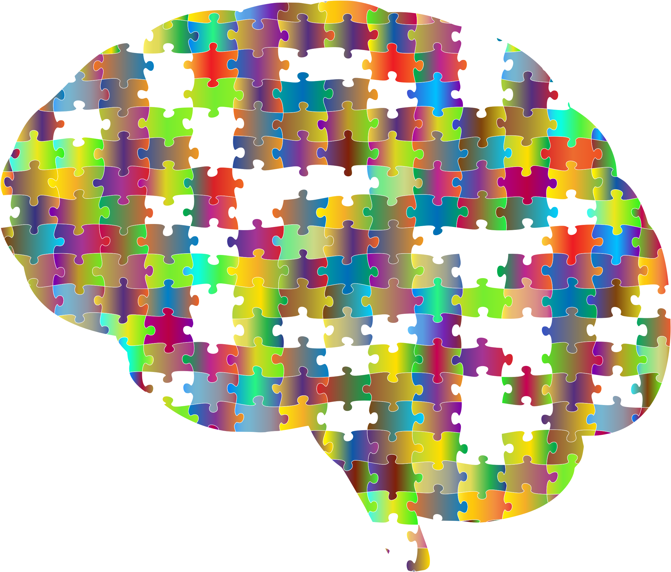 Missing Brain Jigsaw Puzzle Prismatic - Brain As A Puzzle (2293x1956)