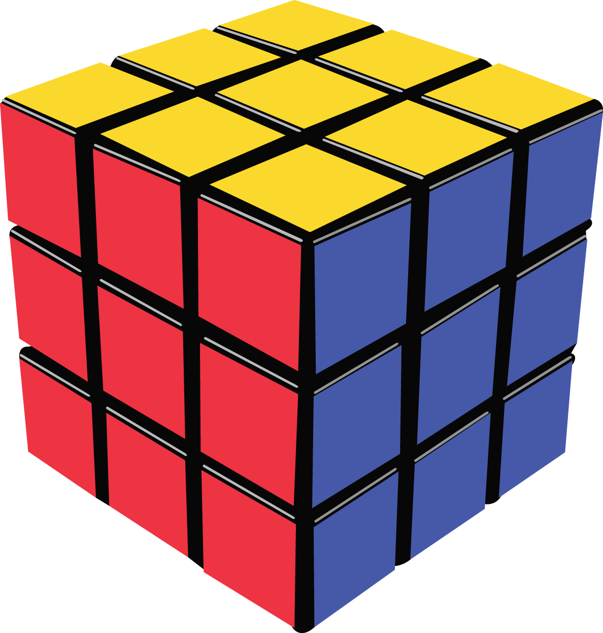 Rubik's Cube - Rubik's Cube Render (1188x1246)