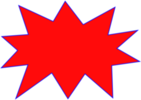 Free Red Speech Bubble Download Icon - Pointed Speech Bubble (600x425)