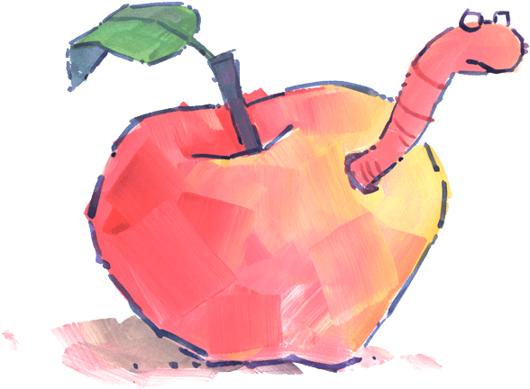 Wormy Apple - Child Art (1024x450)