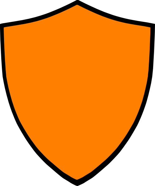 Orange Shield Clipart (498x595)