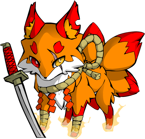 Adoptable 6 Battle Fox By Creativecreamer - Leaf (600x550)