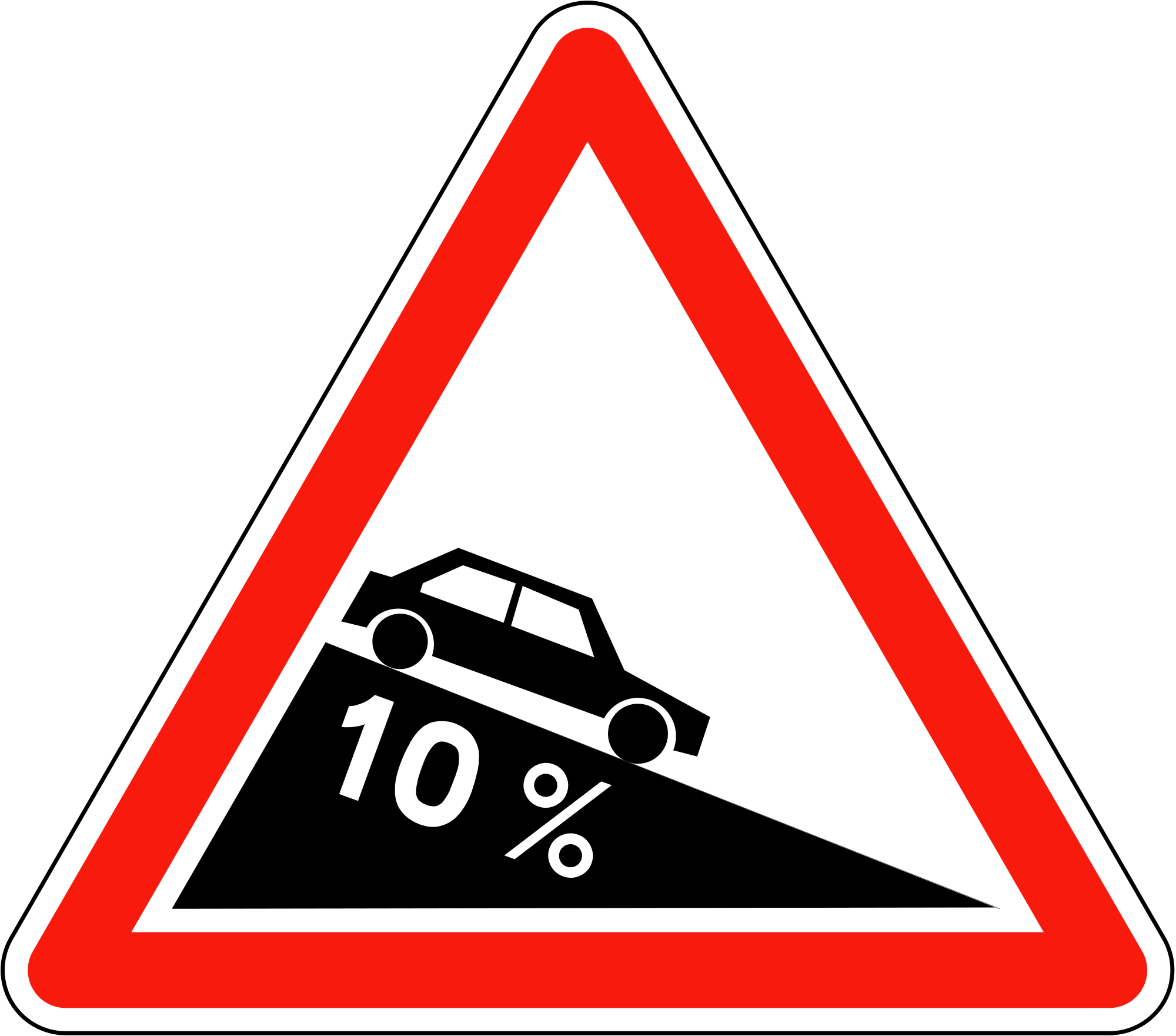 Open - Steep Hill Upwards Sign (2000x1761)