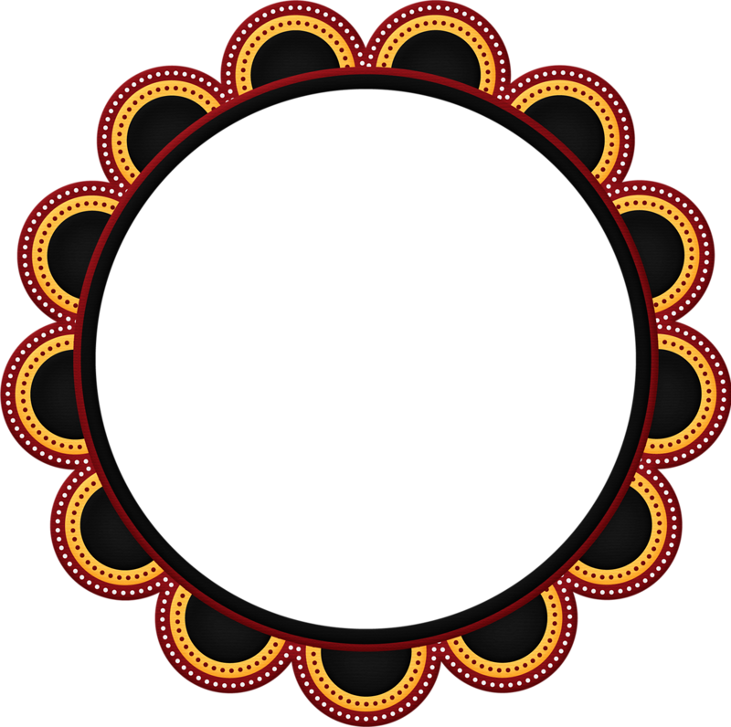 Jss Mouse Scalloped Frame 6 - Borders And Frames (800x796)