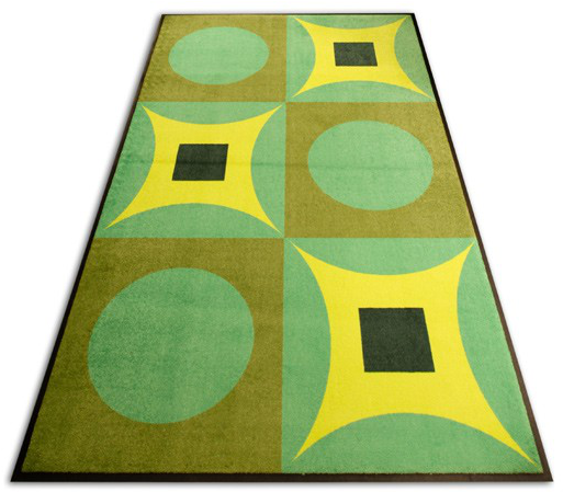 Design Mat - Floordirekt Retro-designmatte | Psychedelic | Braun (700x487)
