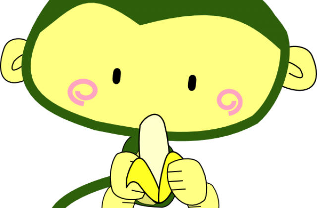 Loving Monkey Cartoon Drawing - Cute Monkey (640x420)
