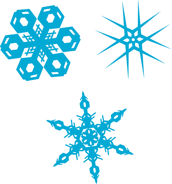Copos De Nieve Vector Png (597x640)
