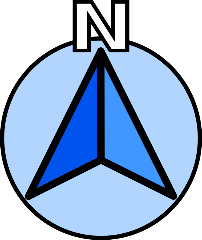 Clipart Compass - North On A Compass (674x800)