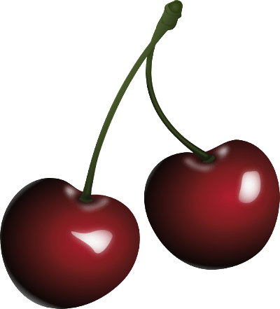 Cherries - Black Cherry Clipart (400x441)