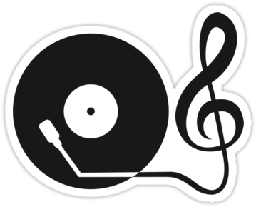 Music Sticker - Cool Vinyl (375x360)