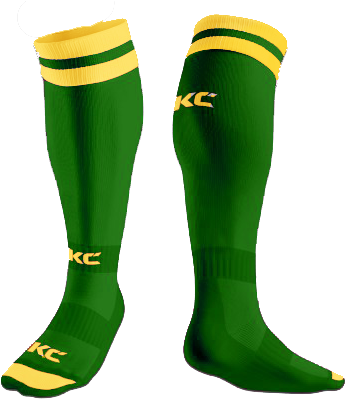 Green Gold Socks0 - Sock (372x412)