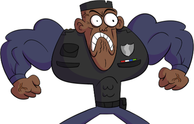Chief Kevlar - Cartoon (642x411)