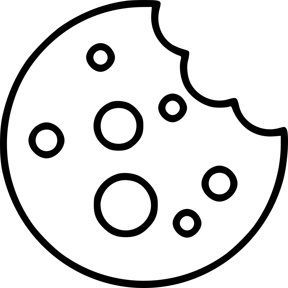 Cookie Bite Comments - Cookie Drawing Black And White (980x980)