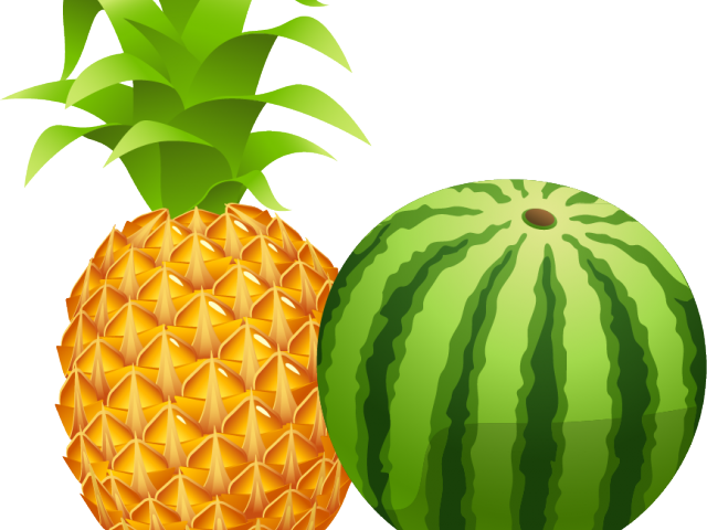 Melon Clipart Pineapple - Pineapple Vector (640x480)