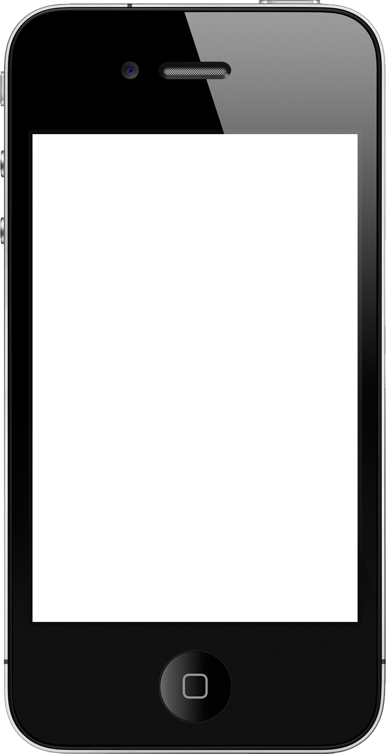 Iphone Template Empty - Iphone Png No Background (760x1484)