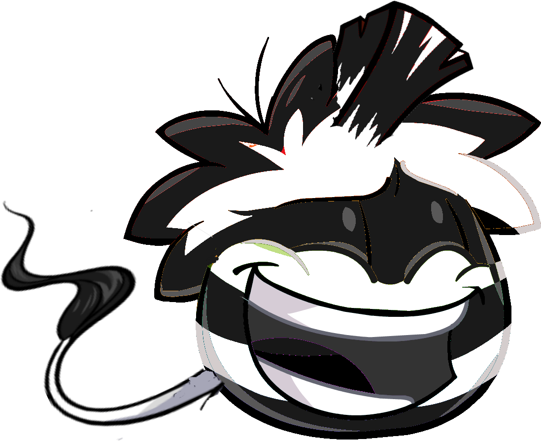 Zebra Puffle - Puffle Zebra (1098x895)