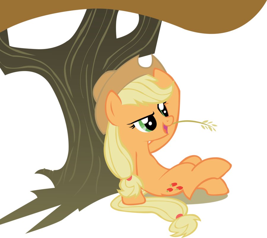 Applejack By Midnite99 - Cartoon (900x803)