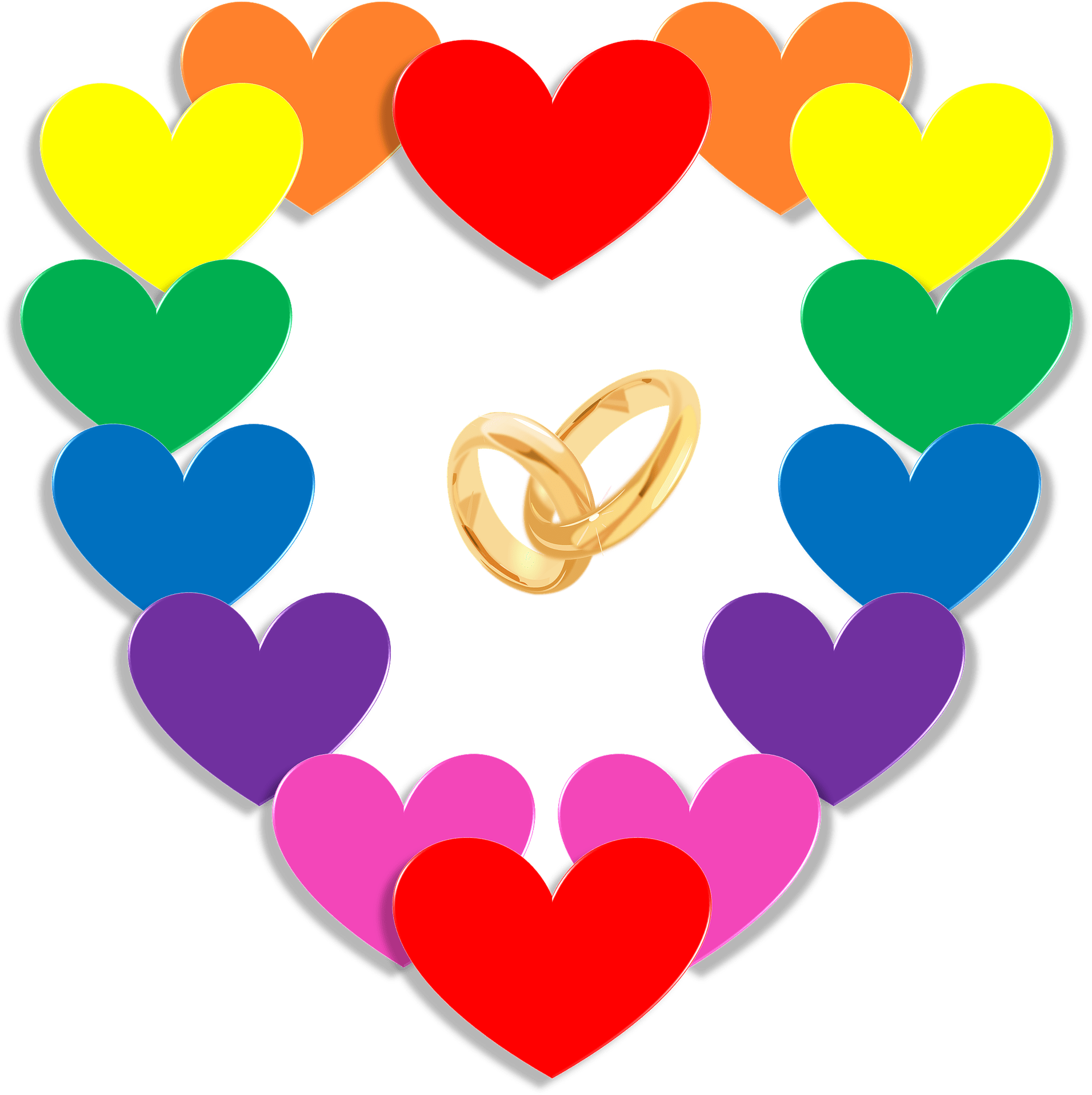 Just Married Sticker (rectangle) (1919x1920)