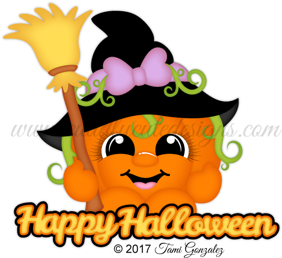 Pumpkin Witch Cutie - Pumpkin Witch (600x600)