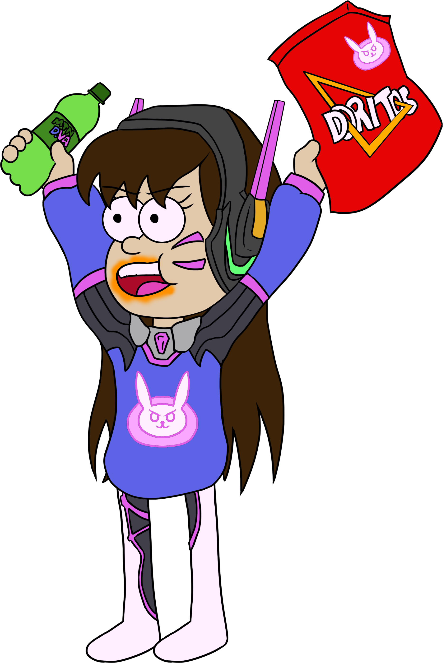 Va Gravity Falls Crossover - D Va Gravity Falls (1880x2795)