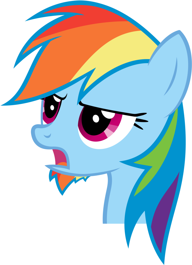Rainbow Dash Vector - Imágenes De Rainbow Dash (755x1057)
