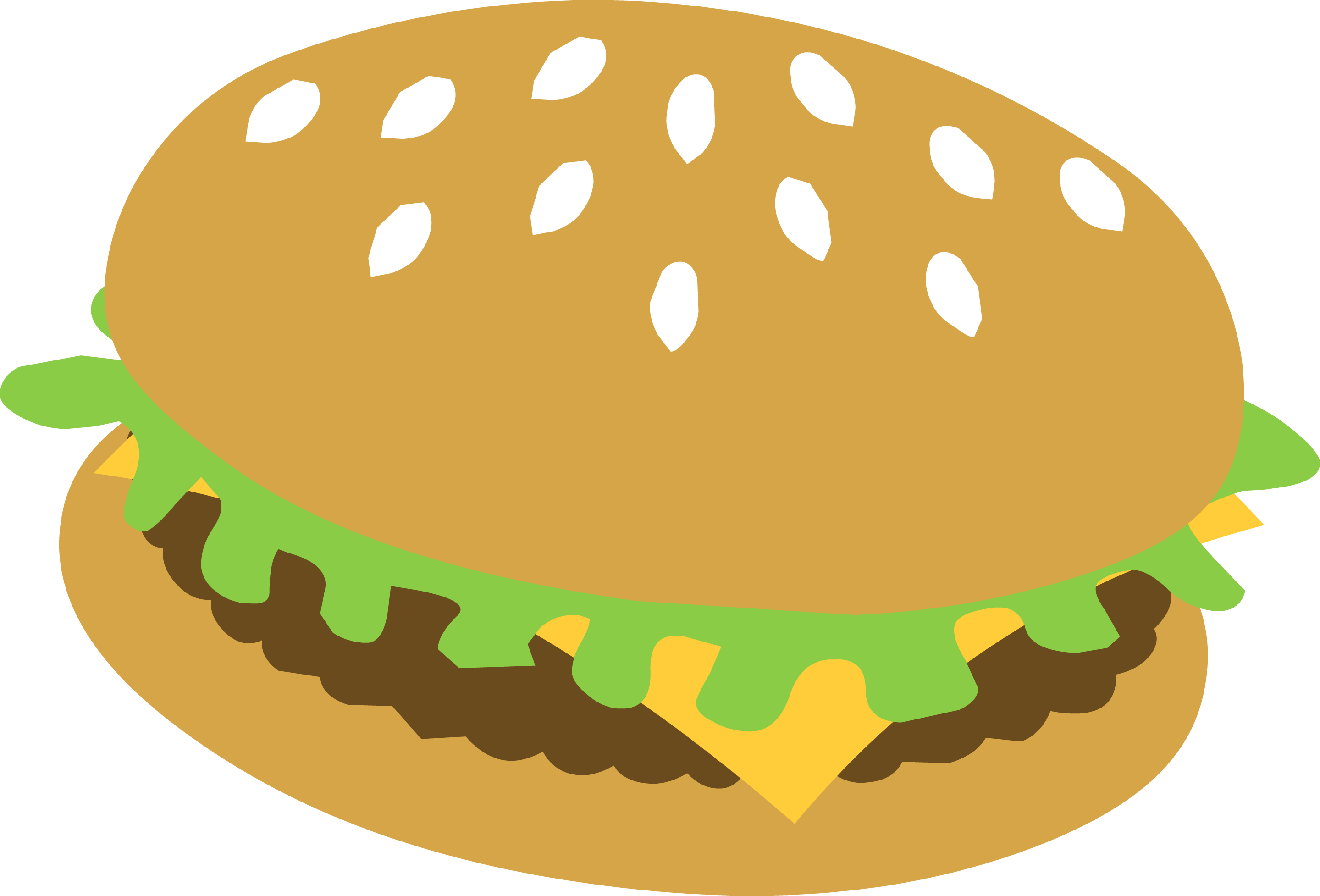 Hamburger Clipart - Hamburger Mlp (2879x1954)