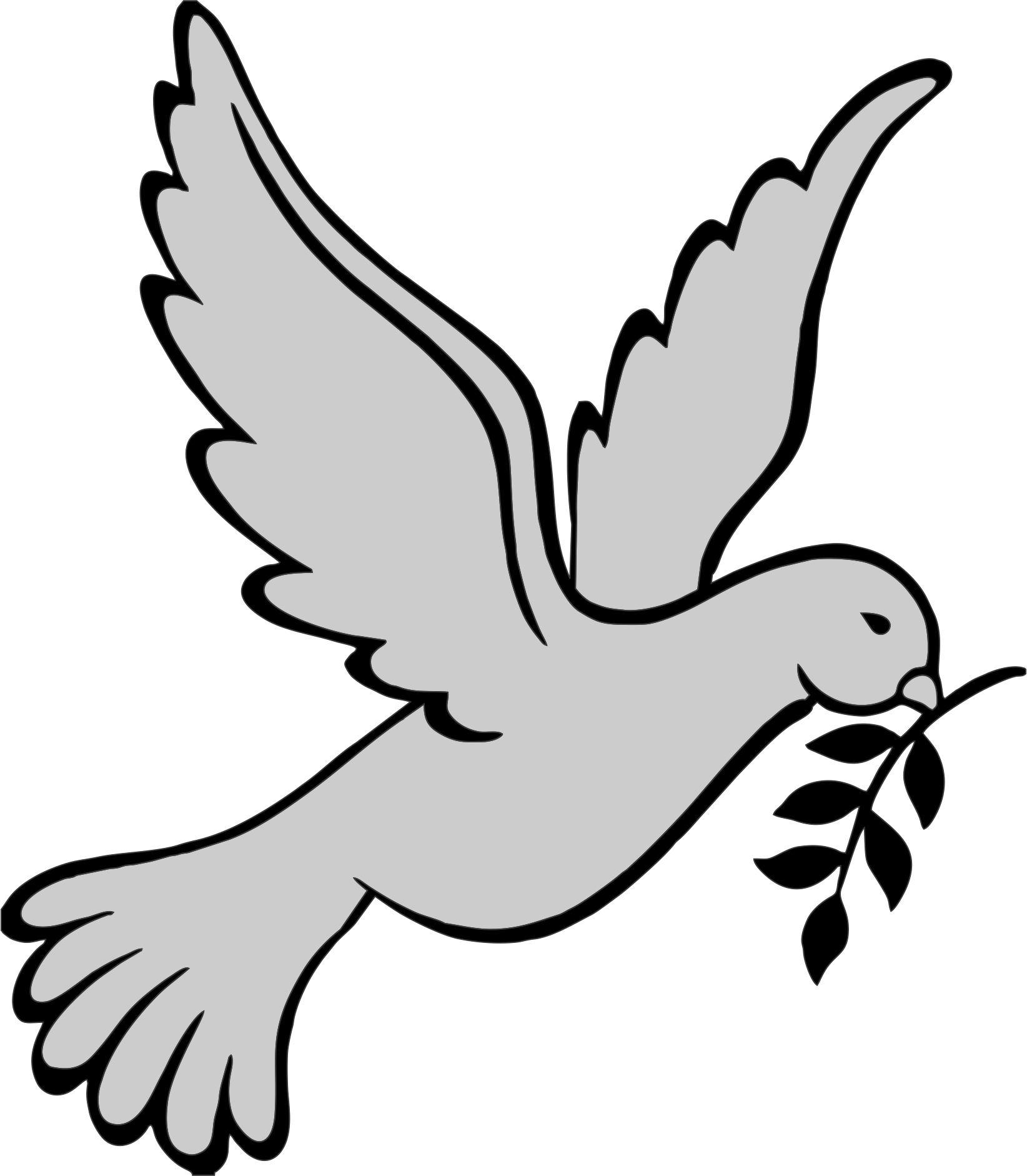 Send - Dove Vector (1644x1882)