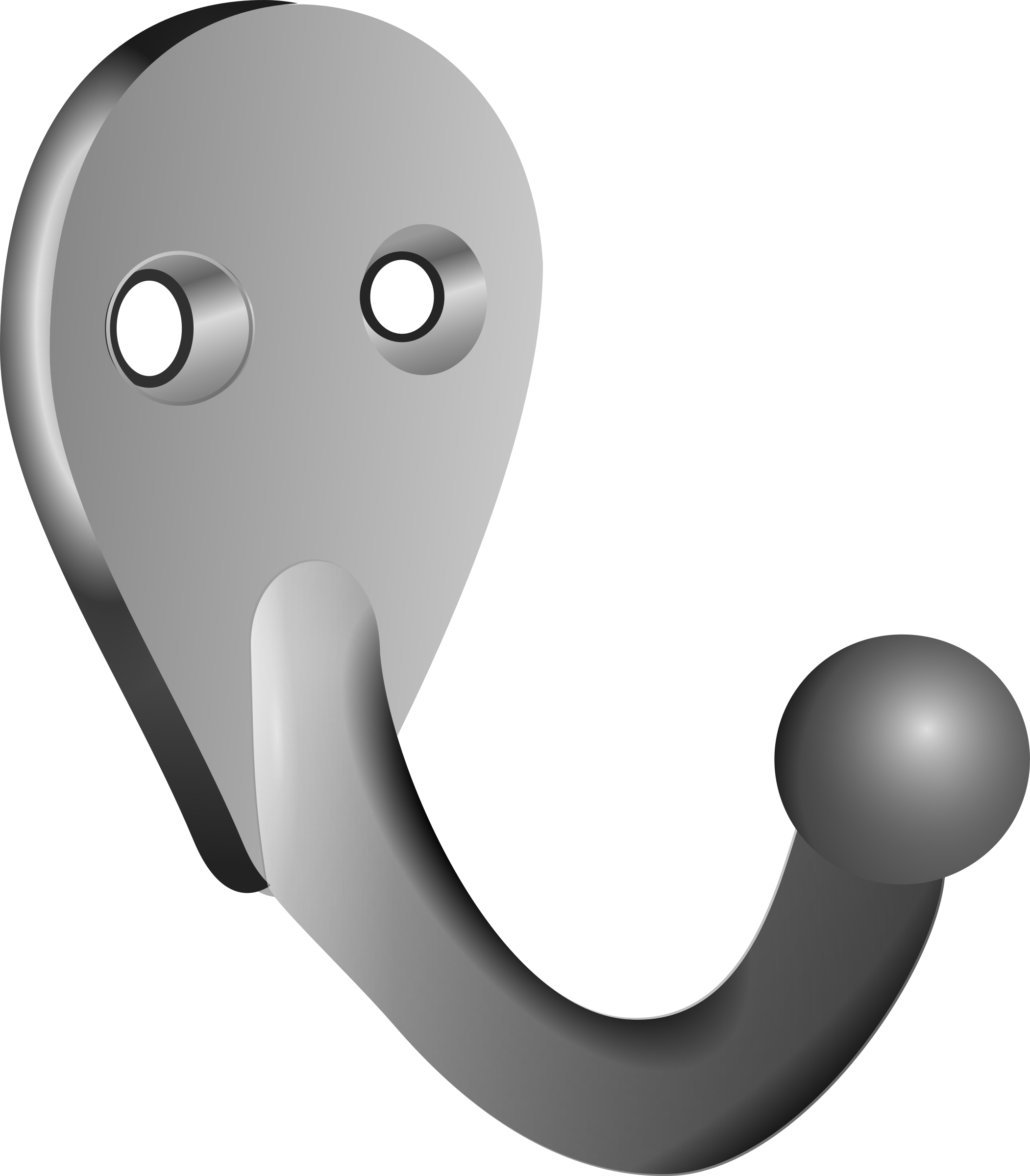 Clipart - Wall Hook Clip Art (2102x2400)