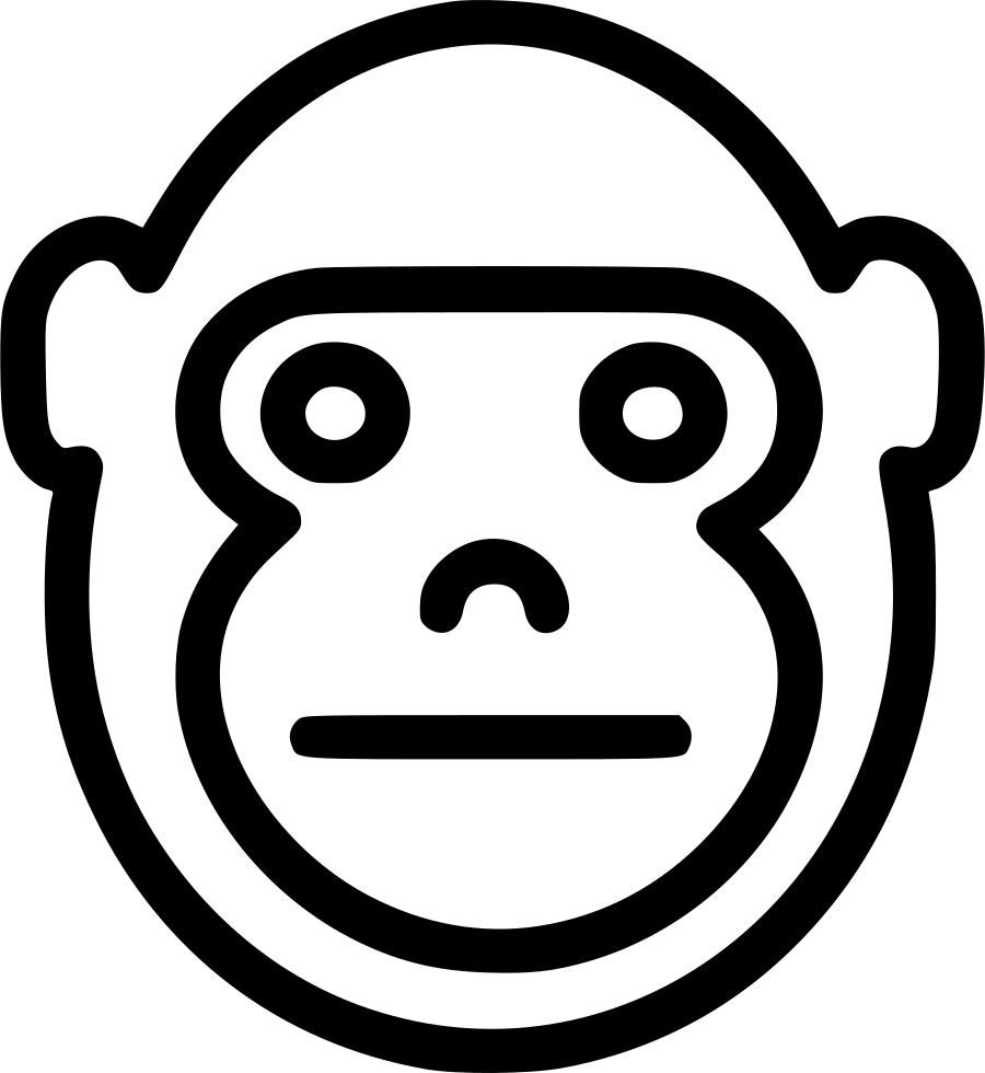 Gorilla Comments - Icon Gorilla Png (900x980)