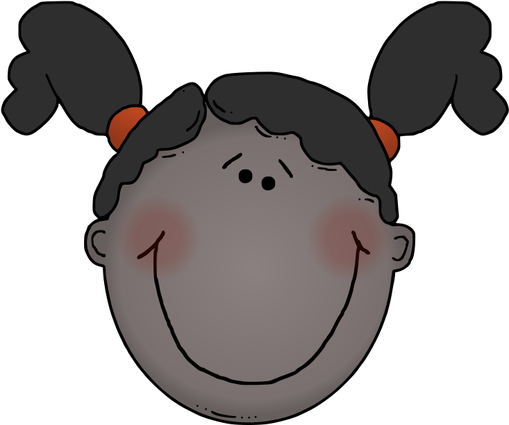 Girl Face Cartoon (800x749)