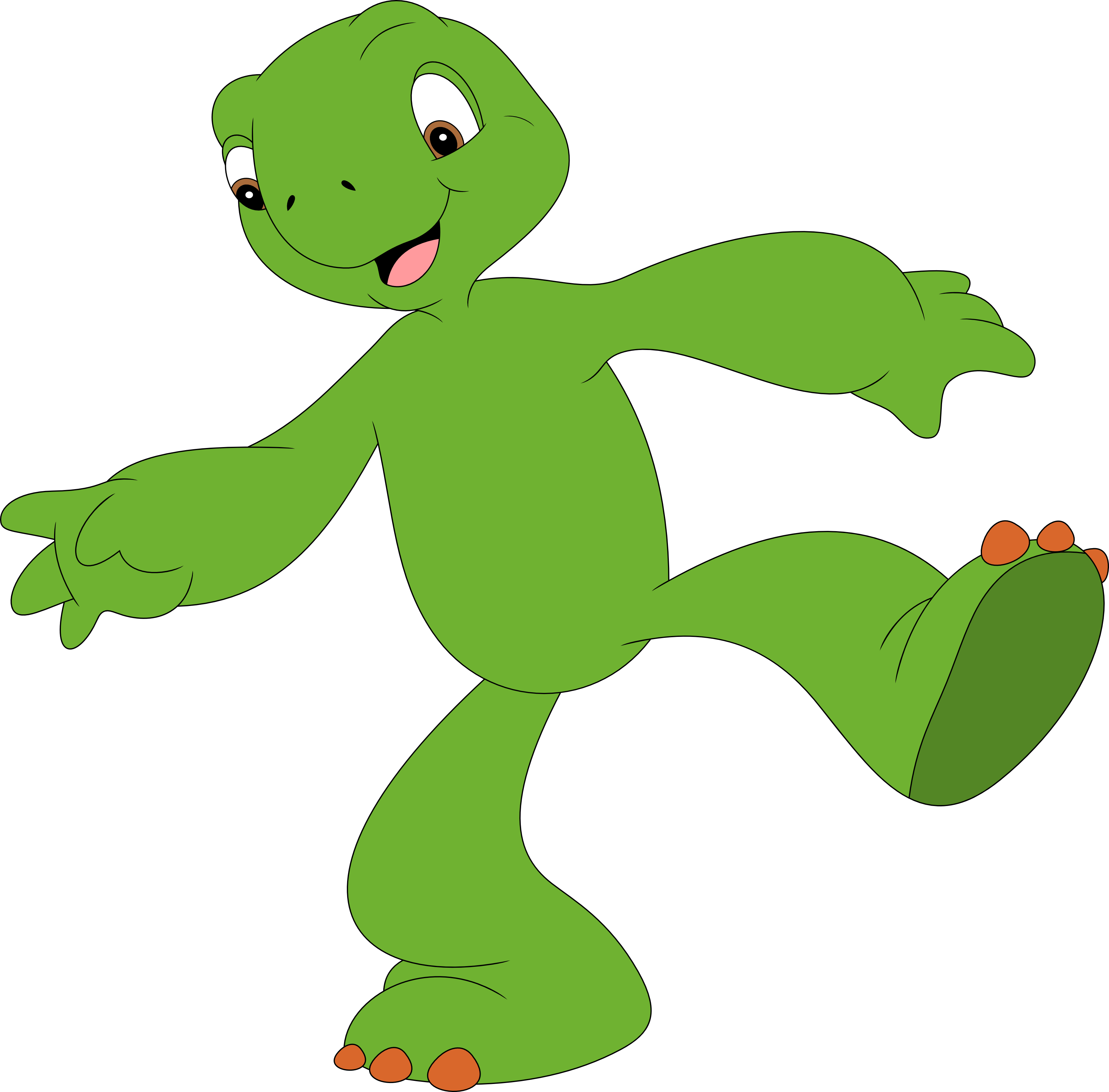Happy Shell-less Franklin By Porygon2z - Ninja Turtle Without Shell (3588x3532)