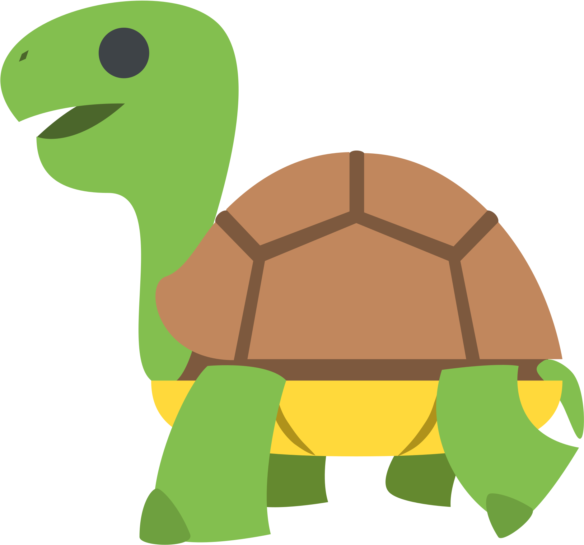 Turtle Emoji Vector Icon - Turtle Emoji (2000x2000)