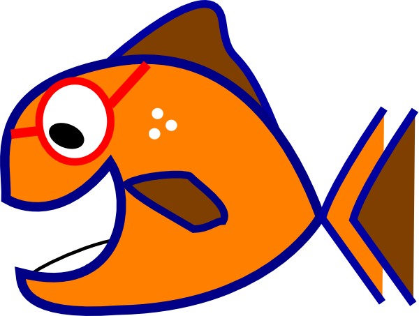 Orange Fish Clipart (600x453)