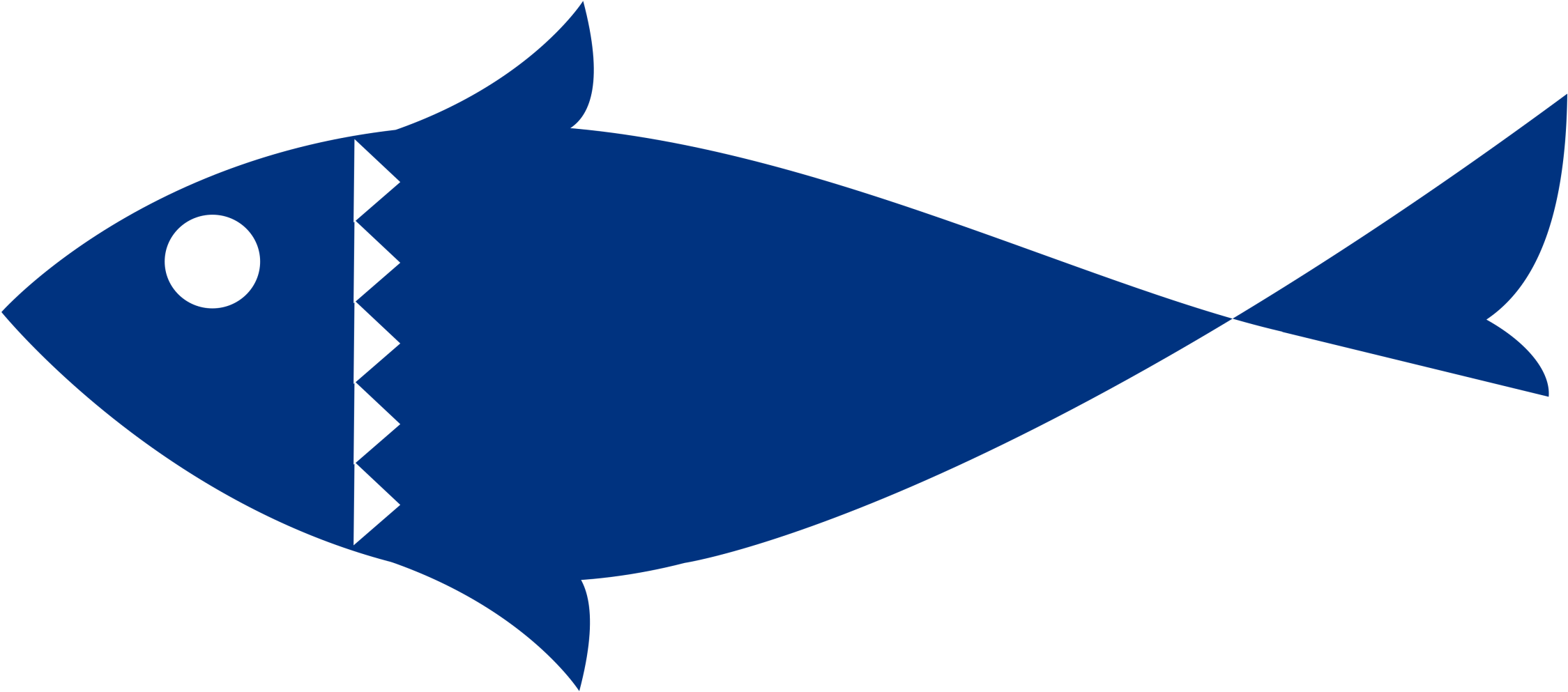 Fish One Color Flat - Portable Network Graphics (2400x2400)