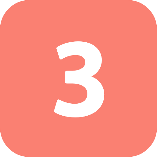 Number 3 Icon (512x512)