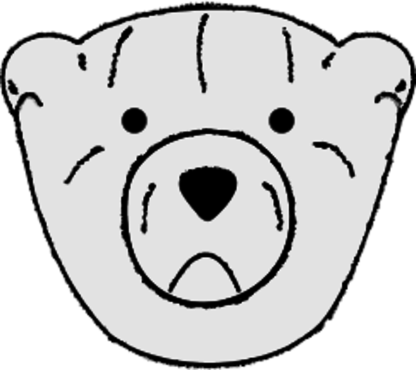 Bear Face Clipart - Bear (600x533)