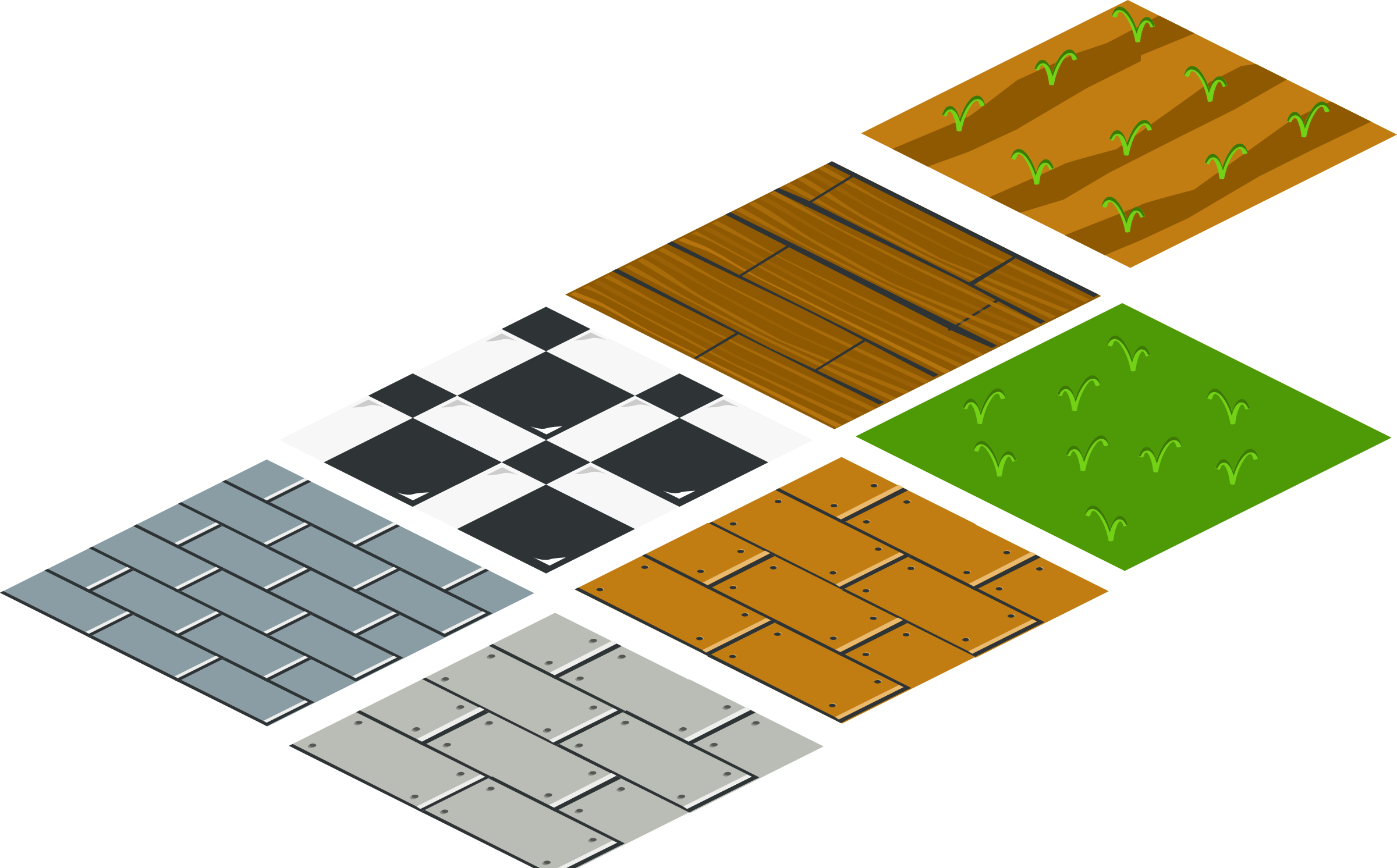 Isometric Floor Tiles (2400x1492)