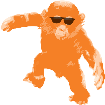 Orange-monkey Monkey Bread - New World Monkey (366x365)