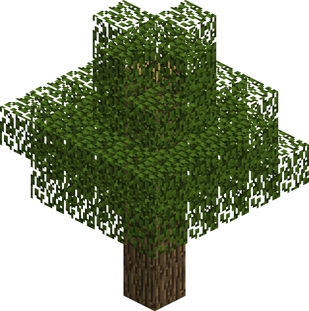 Oak Tree - Drzewo Minecraft (633x637)
