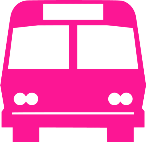 Purple Bus Icon (512x512)