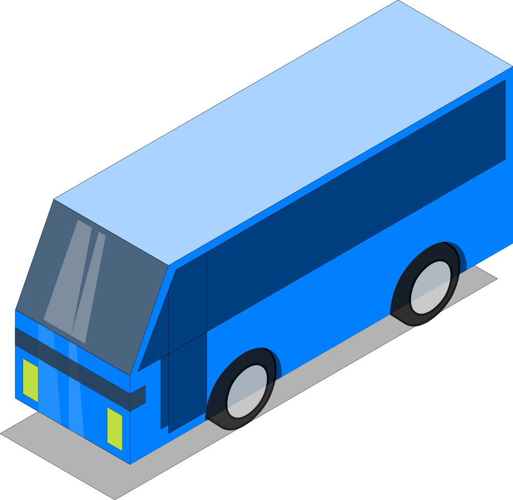Blue Bus - Bus (1000x974)