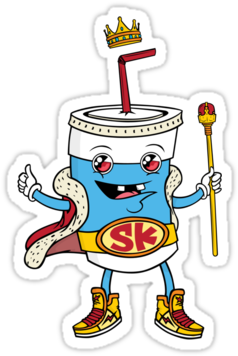 King Softdrinks Mascot - Cartoon (375x360)