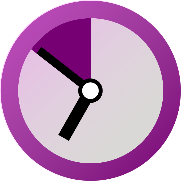 Pictogram Voting Wait Violet - Clock Pictogram (2000x2000)