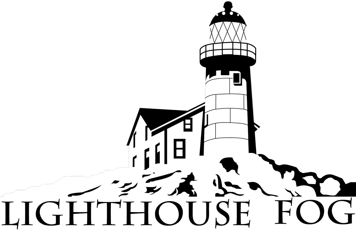 Drawn Lighthouse Fog - Lighthouse (1200x852)