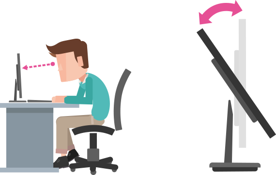 Ergonomic Design, Sitting Posture - Ergonomic Monitors (570x362)