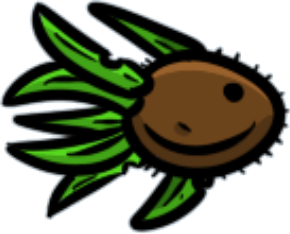 Coconut Fish - Cartoon (410x331)